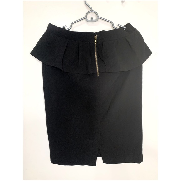 XOXO black peplum pencil skirt - Picture 4 of 4